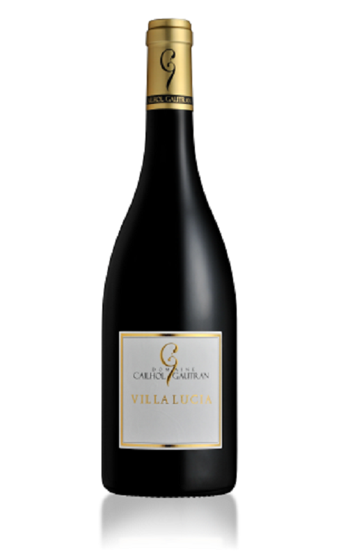 Photographie d'une bouteille de vin rouge Cailhol Gautran Villa Lucia 2016 Minervois Rge 75cl Crd