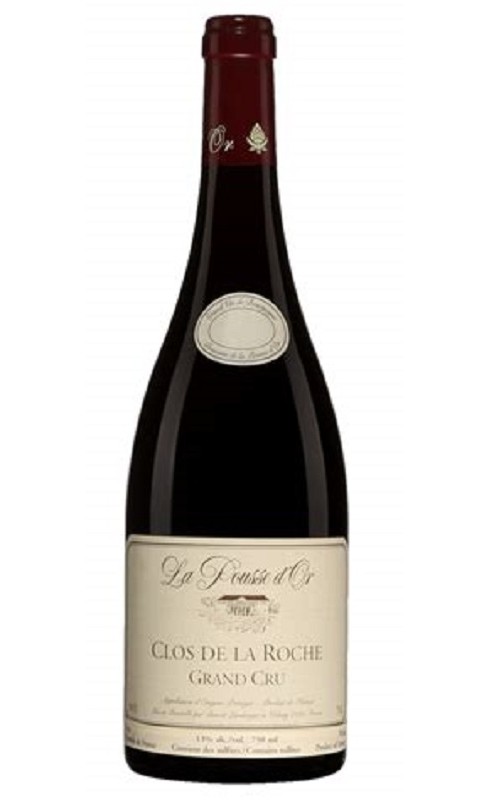 Photographie d'une bouteille de vin rouge Pousse D Or Clos De La Roche Gc 2022 Rge 75 Cl Crd