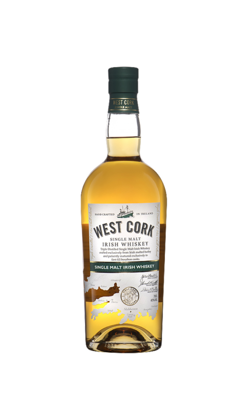 West Cork Single Malt Brourbon Cask 70cl Crd