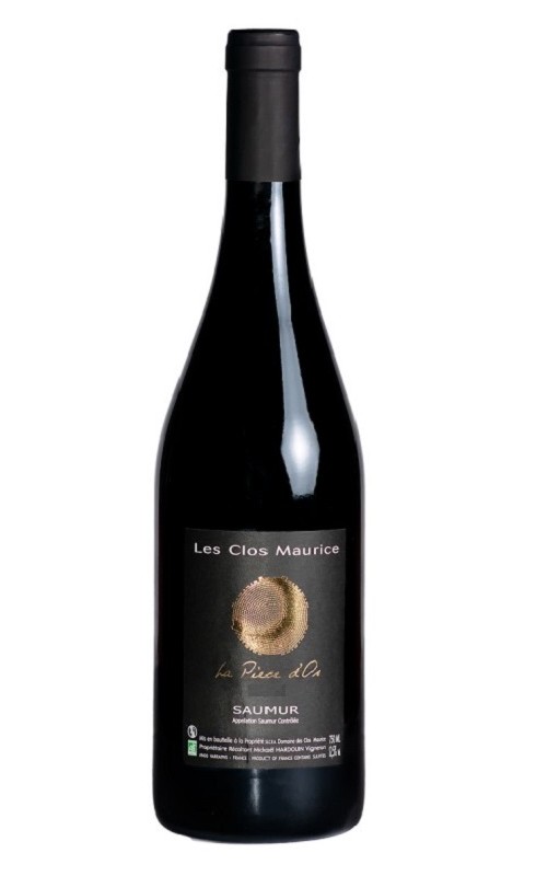 Photographie d'une bouteille de vin rouge Clos Maurice La Piece D Or 2021 Saumur Rge 75cl Bio Crd