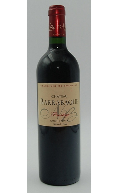 Cht Barrabaque Prestige 2016 Canon-Fronsac Rge 75cl Crd