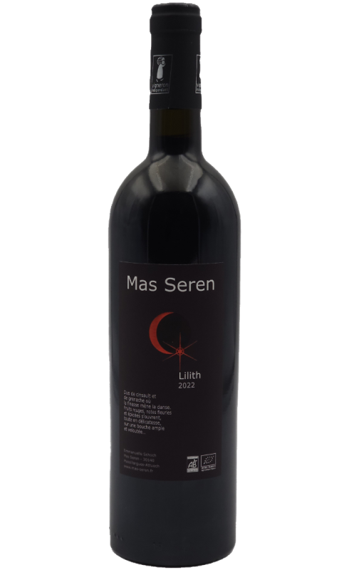 Mas Seren Lilith 2022 Igp Cevennes Rge Bio 75cl Crd