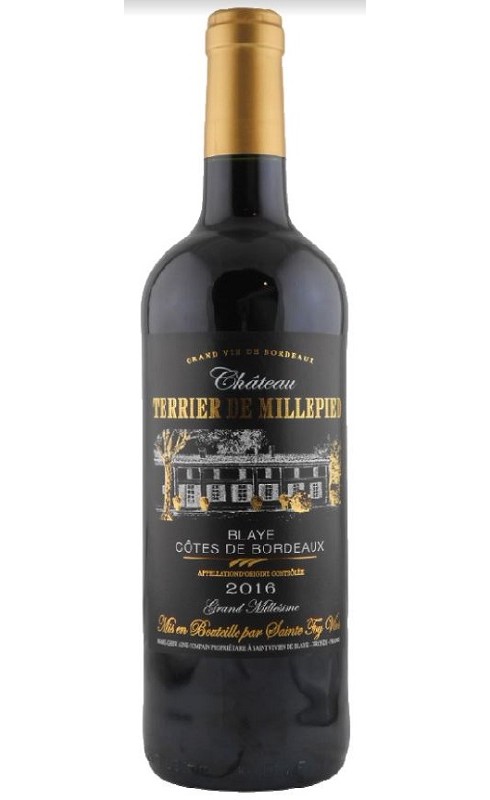 Cht Terrier De Millepied 2018 Blaye Rge 75cl Crd