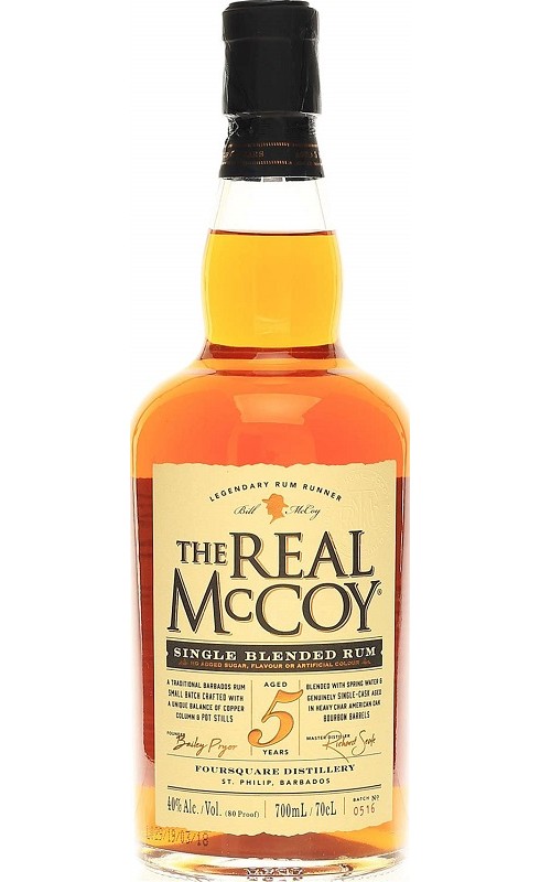 The Real Mc Coy Rum 5 Ans 70cl Crd