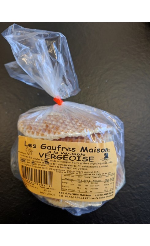 Les Gaufres Maison Vergeoise 430g