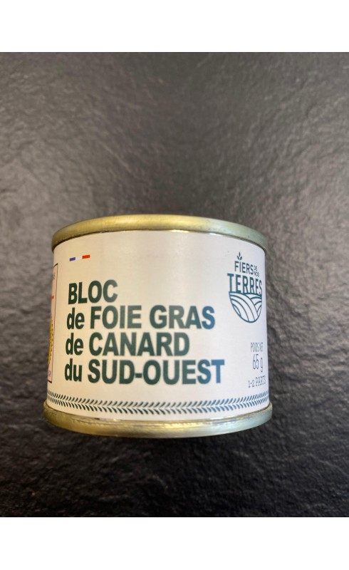 Fiers De Nos Terres Conserve Bloc Foie Gras De Canard 65g