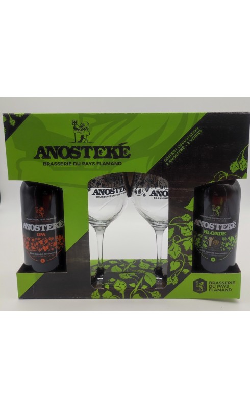 Coffret Anosteke 2x75cl  2 Verres