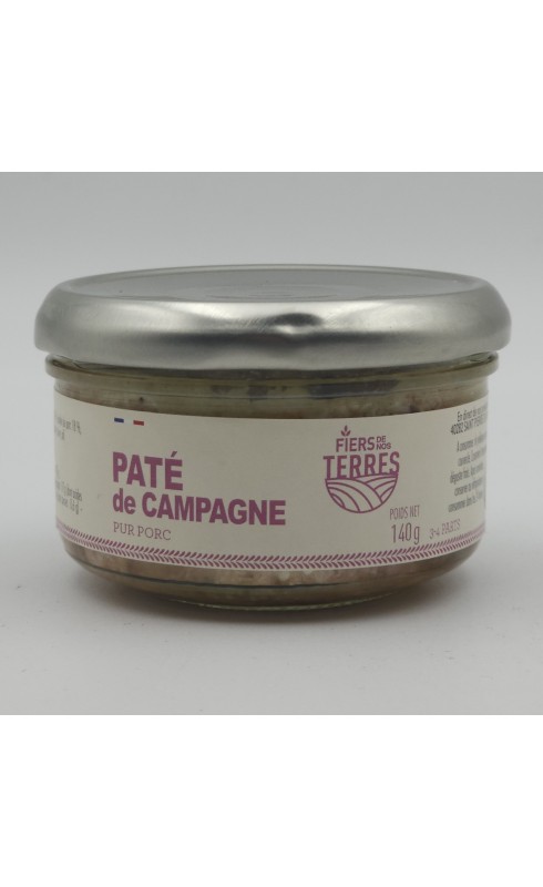 Fiers De Nos Terres Pate De Campagne Pur Porc 140g