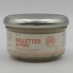 Fiers De Nos Terres Rillette Porc Jambon Bayonne Piment 140g