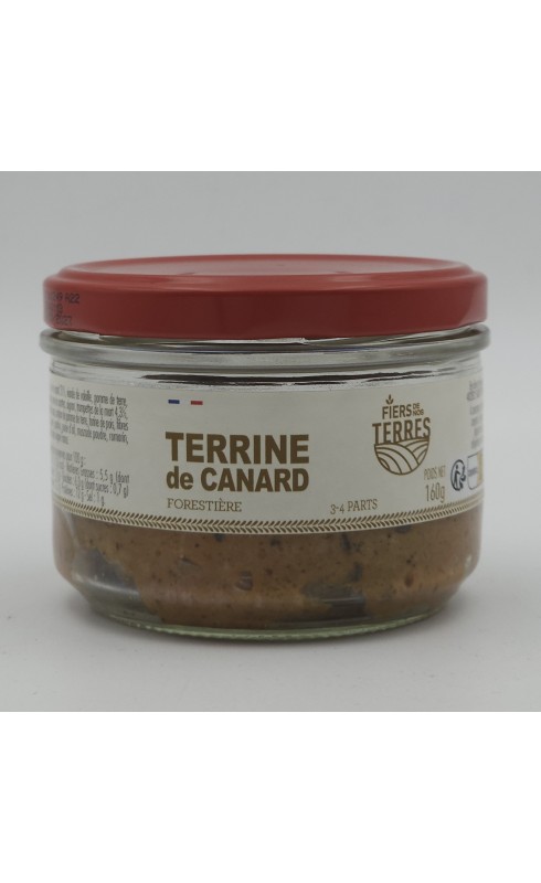 Fiers De Nos Terres Terrine De Canard Forestiere 160g