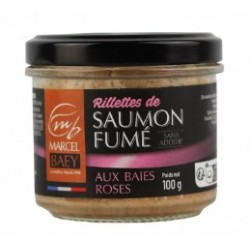 Marcel Baey Rillettes De Saumon Fume Baies Roses 100g