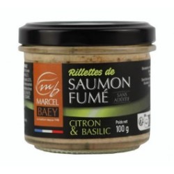 Marcel Baey Rillettes De Saumon Fume Citron Basilic 100g