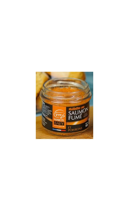 Marcel Baey Rillettes De Saumon Fume Et Poivrons 100g