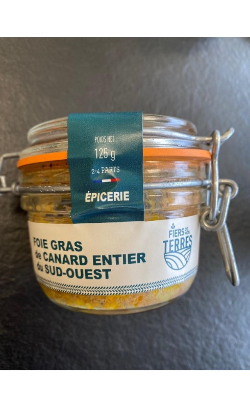 Fiers De Nos Terres Bocal Foie Gras De Canard Entier 125g