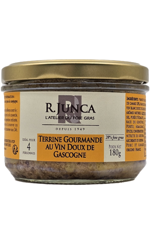 Junca Terrine Gourmande Au Vin Doux De Gascogne 180g