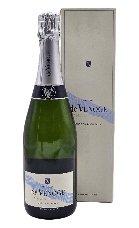 De Venoge Cordon Bleu Etui Champagne Blc 75cl Crd